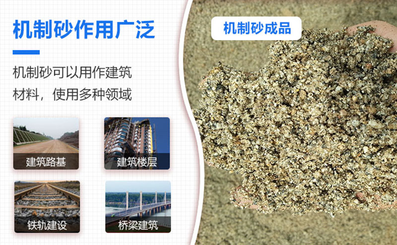 機(jī)制砂品級越來越高，用途也越來越廣泛
